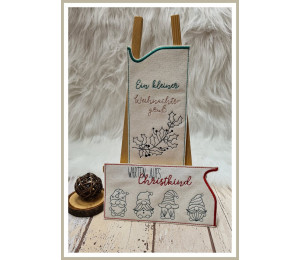 ADVENTSKALENDER 11. Dezember -10 Hüllen Weihnachten Line Art inkl. Blanko